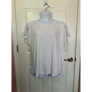 Paper + Tea 3x ribbed white shortsleeve